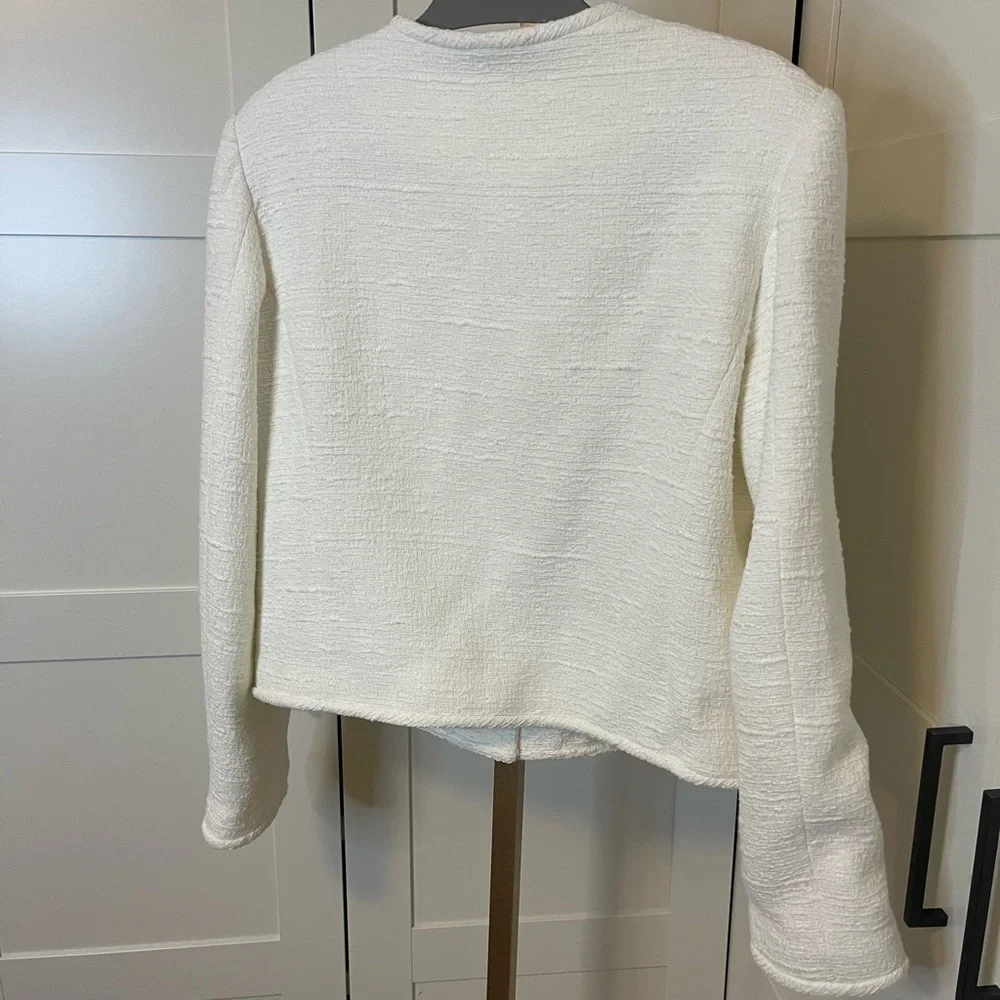 Babaton White Textured Blazer - Picture 8 of 13